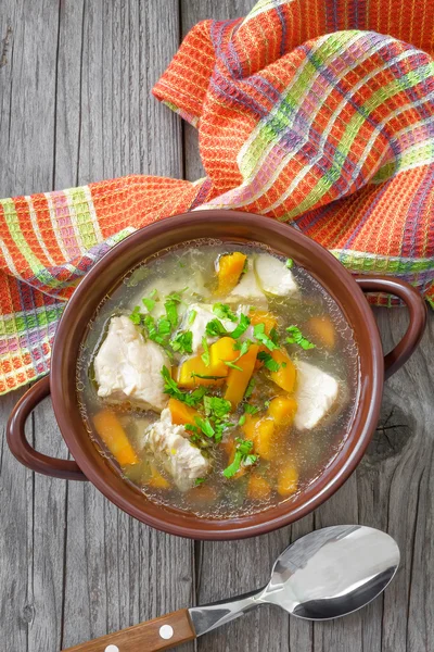 Fleischsuppe — Stockfoto