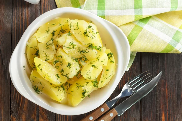 Kokt potatis — Stockfoto