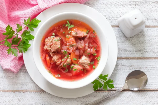 Sopa de remolacha — Foto de Stock