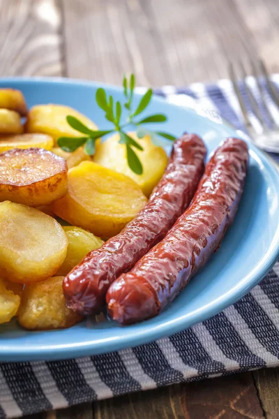 Worst met aardappel — Stockfoto