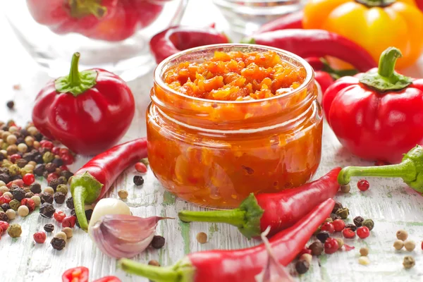 Salsa di peperoncino — Foto Stock