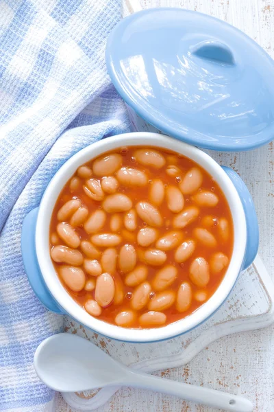 Frijoles con salsa — Foto de Stock