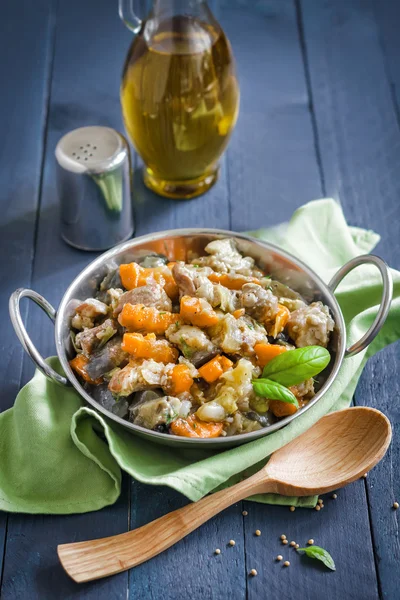 Carne e produtos hortícolas — Fotografia de Stock