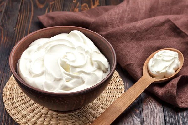 Sour cream — Stock Photo, Image