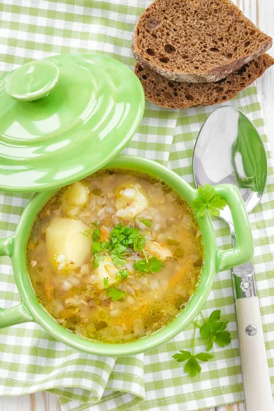 Sopa de trigo sarraceno —  Fotos de Stock