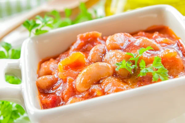 Beans with vegetables — Stock Photo, Image