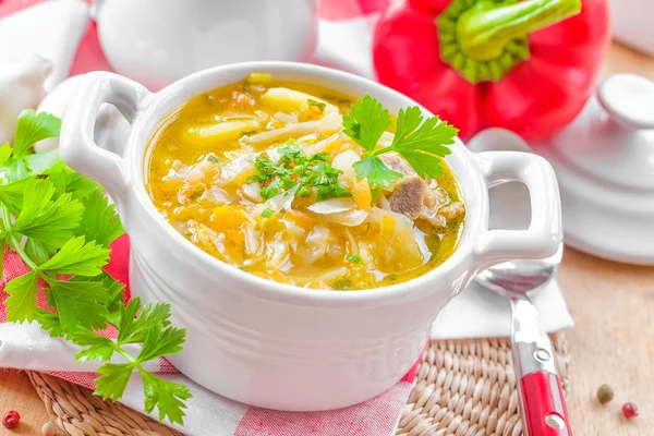 Gemüsesuppe — Stockfoto