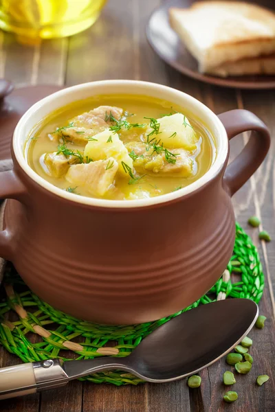 Sopa de ervilha — Fotografia de Stock