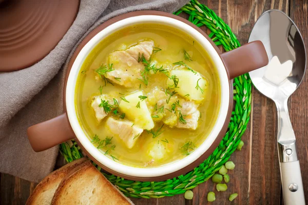 Erbsensuppe — Stockfoto