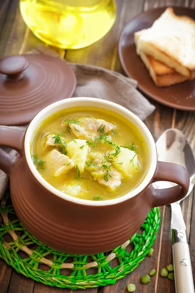 Erbsensuppe — Stockfoto