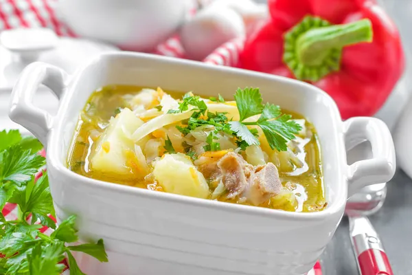 Gemüsesuppe — Stockfoto