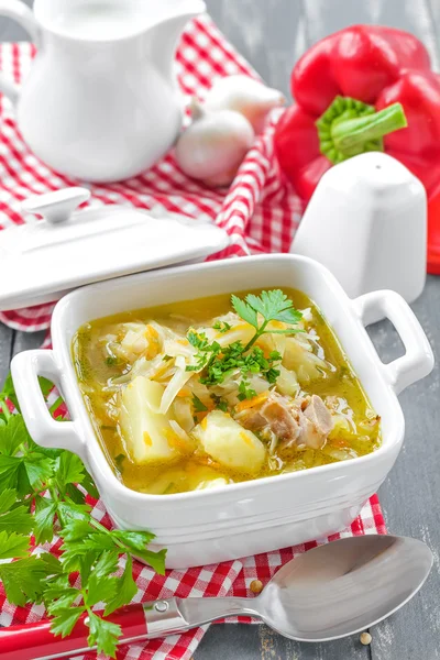 Gemüsesuppe — Stockfoto