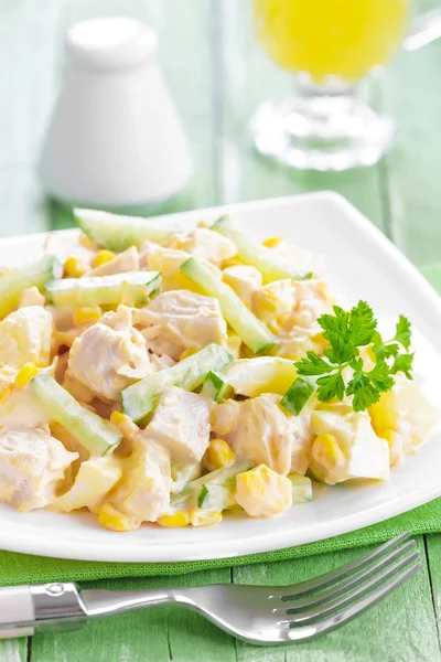 Salada de frango — Fotografia de Stock