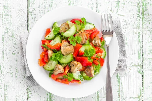 Pilzsalat — Stockfoto