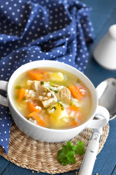 Zupa z mięsem — Zdjęcie stockowe