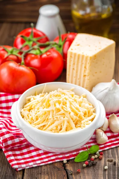 Grated cheese — Stock Photo, Image