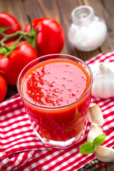 Sumo de tomate — Fotografia de Stock