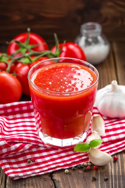 Sumo de tomate — Fotografia de Stock