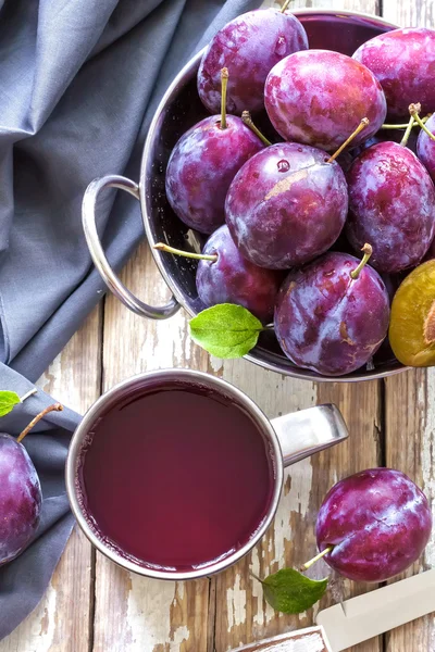 Plum juice — Stock Photo, Image