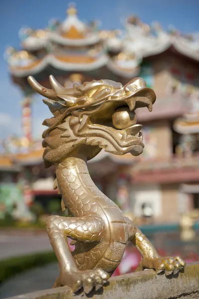 Dragon i kinesiska tempel — Stockfoto