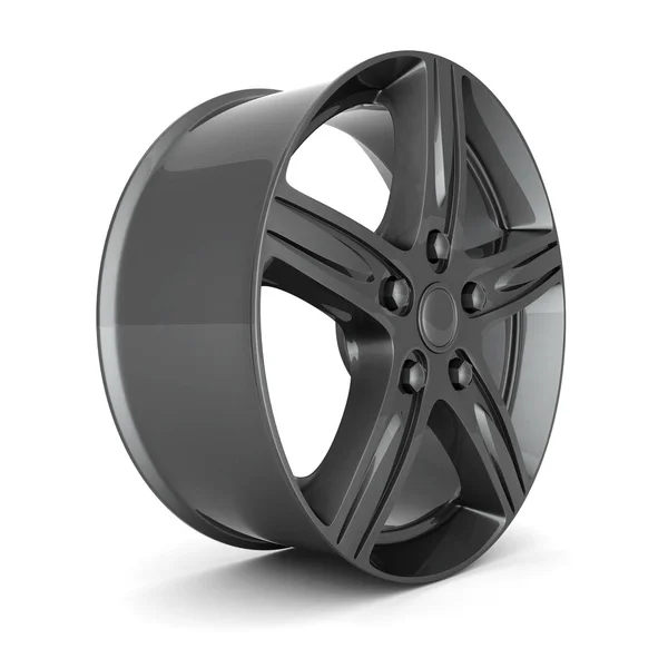 Black sport wheels — Stock Photo, Image