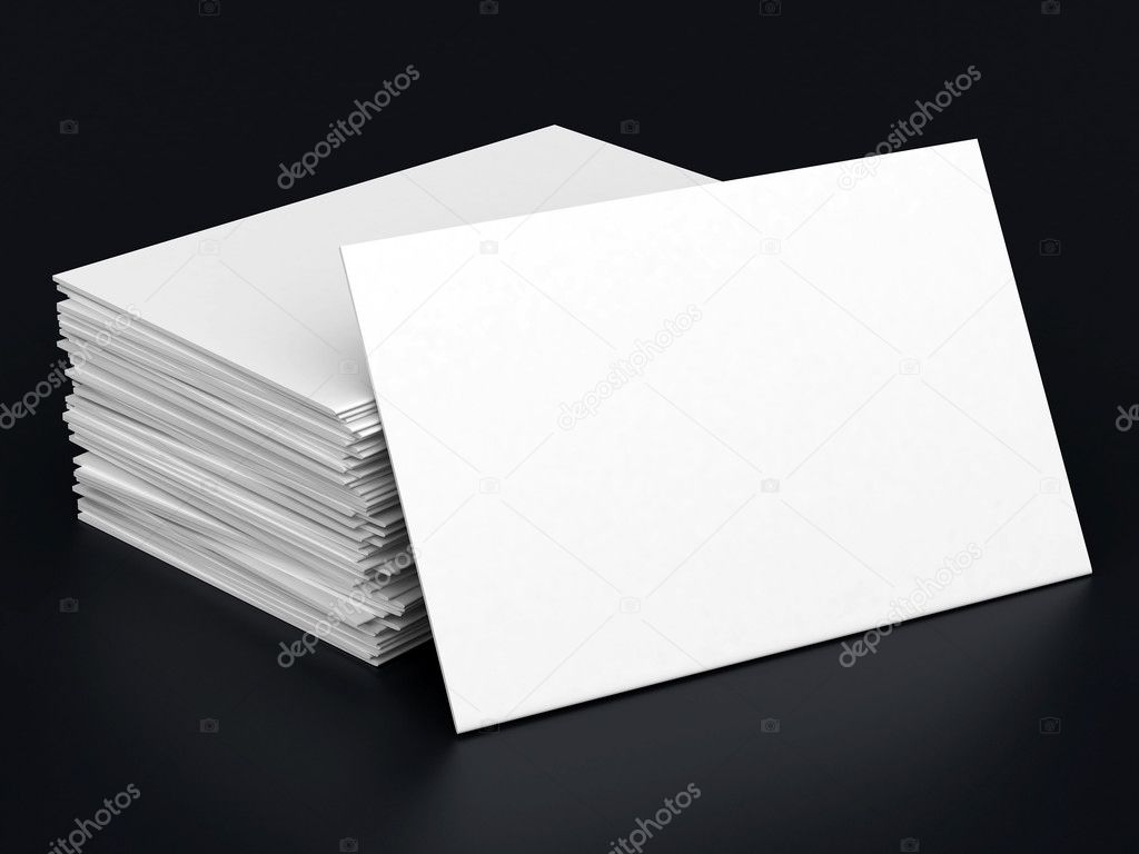 Business cards blank