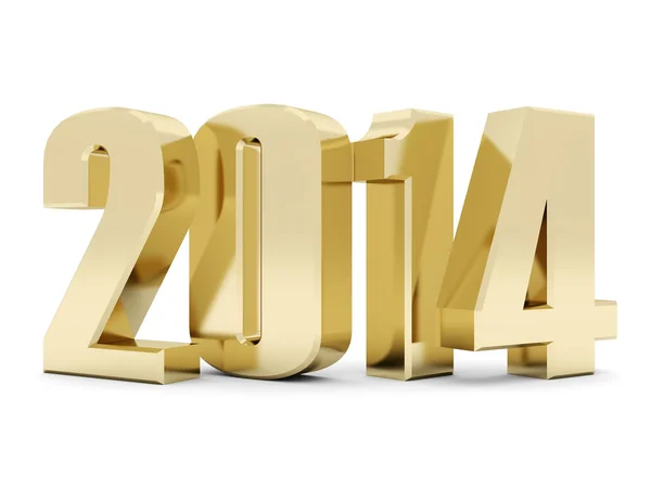 Felice anno nuovo 2014 Illustrazioni 3d — Foto Stock