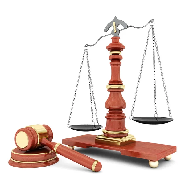 Beautiful image of judicial attributes — Stock Photo, Image