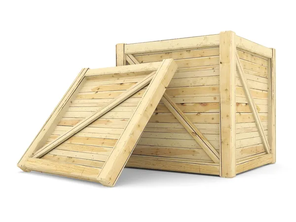 Caja de madera — Foto de Stock