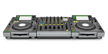 dj music mixer izole