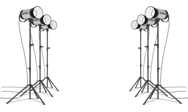 Studio flash — Stok fotoğraf