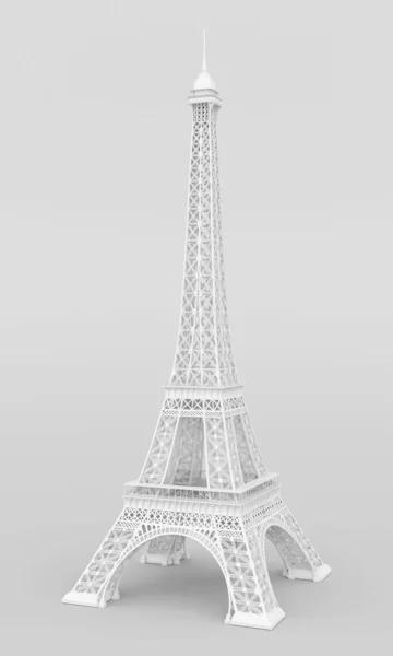 White Eiffel Tower — Stock Photo, Image
