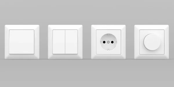 Switches and sockets — Stock Photo, Image