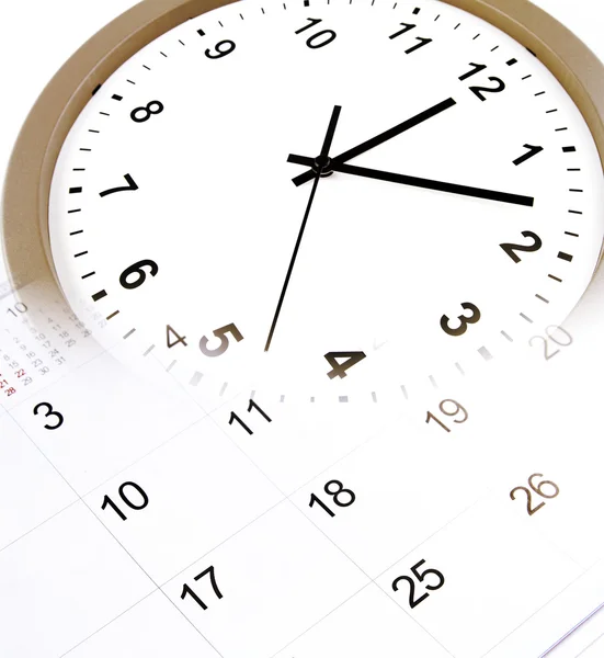 Clock and calendar — Stock Photo, Image