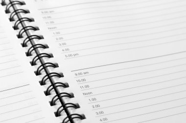 closeup çizgili günlük sayfası