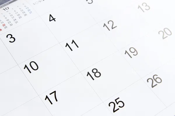 Strony Kalendarz — Zdjęcie stockowe