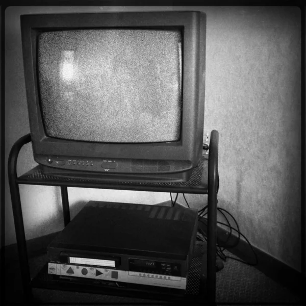 Televizyon ve kaydedici — Stok fotoğraf