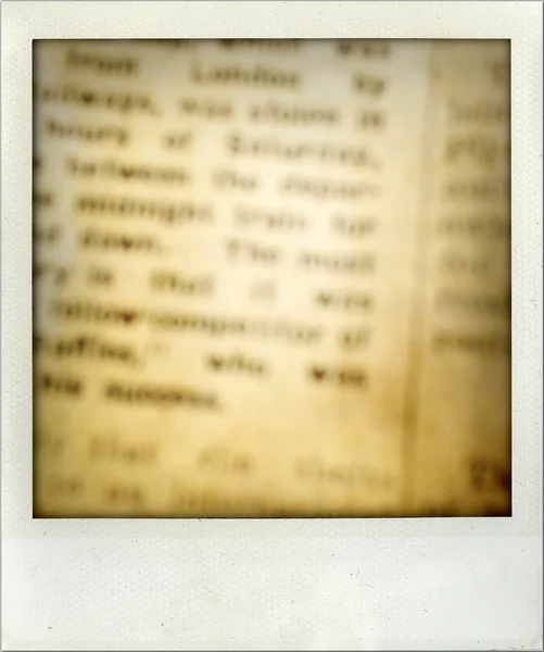 Primer plano de las palabras en el periódico vintage — Foto de Stock