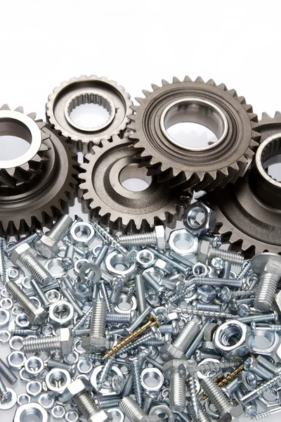 Gears and parts — Stock Photo, Image