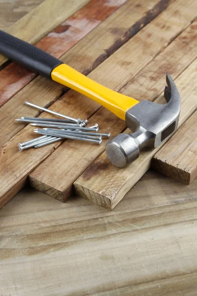 Hammer and nails — Stock Photo, Image