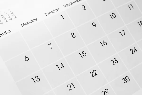 Kalenderblatt lizenzfreie Stockfotos
