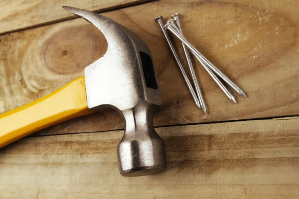 Hammer and nails — Stock Photo, Image