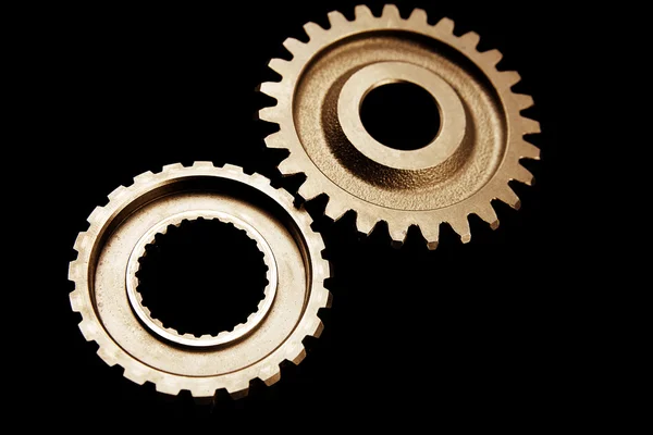 Iki cogwheels — Stok fotoğraf