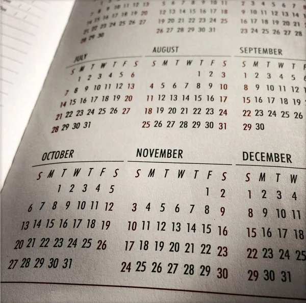 Calendário — Fotografia de Stock