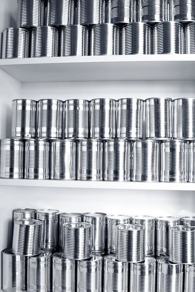 Latas de estanho — Fotografia de Stock