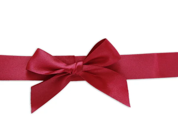 Bow and red ribbon — Stock Photo, Image