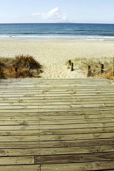 Vista para a praia — Fotografia de Stock