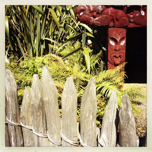 Maori carving — Stock Photo, Image