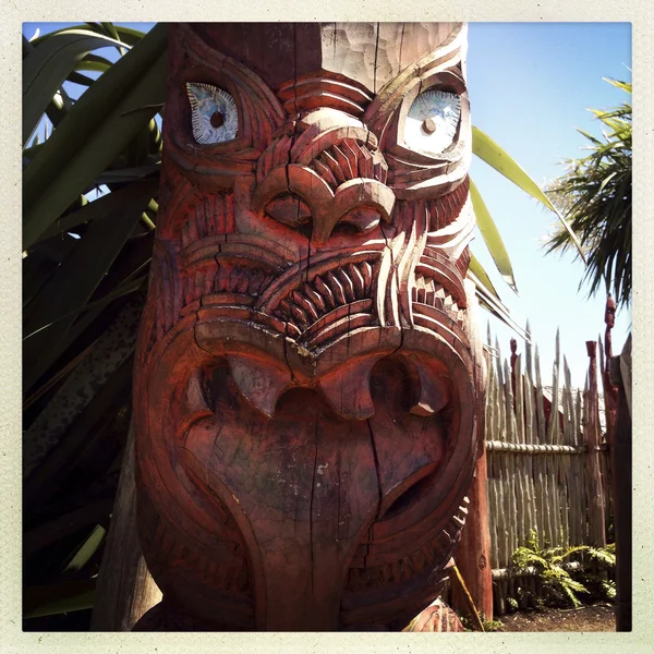 Maori carving — Stock Photo, Image
