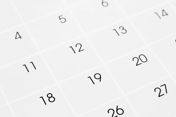 Kalenderblatt — Stockfoto